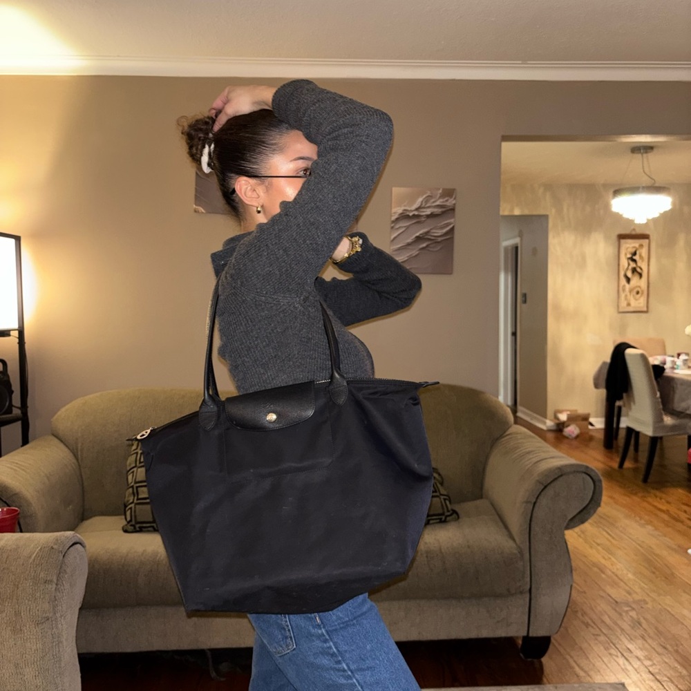 Longchamp Le Pliage Tote Black